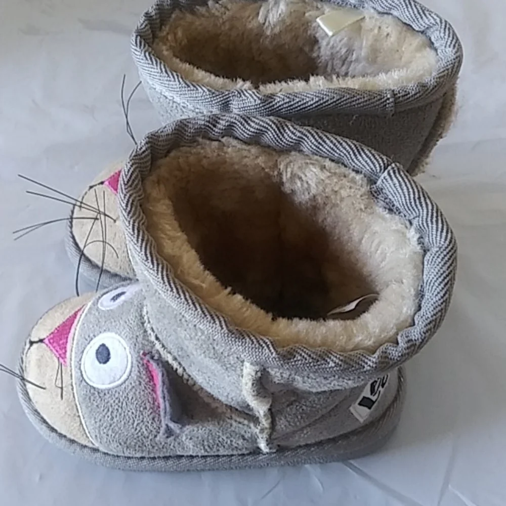 Cat Toasty Toes Girls Winter Boots Size 4/5